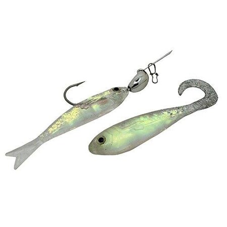 Z-Man Chatterbait Flashback Mini Bladed Swim Jig 116 Oz, SilverNatural CB-FBMINI116-02